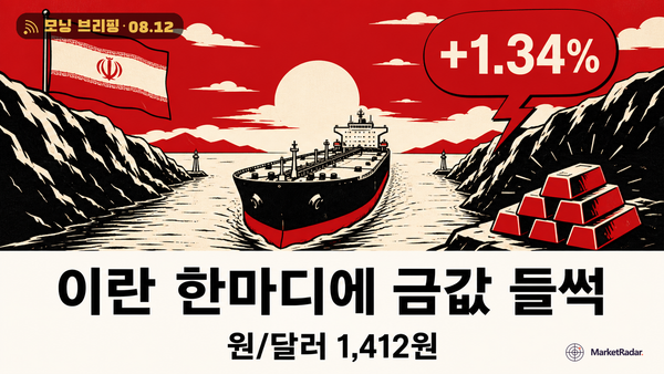 금이 다시 오르는 이유는 이란 한 문장