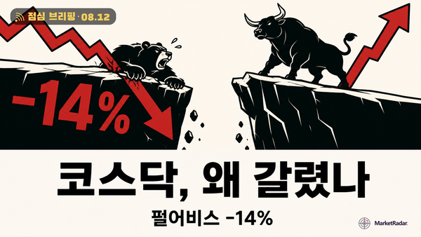 코스피는 오르는데 코스닥만 빠진 날