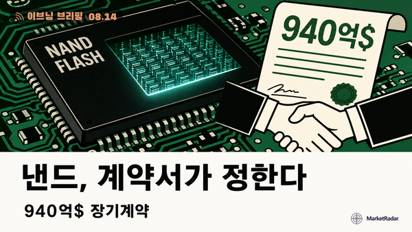 코스피 6,978, 낸드가 계약서로 팔리기 시작했다