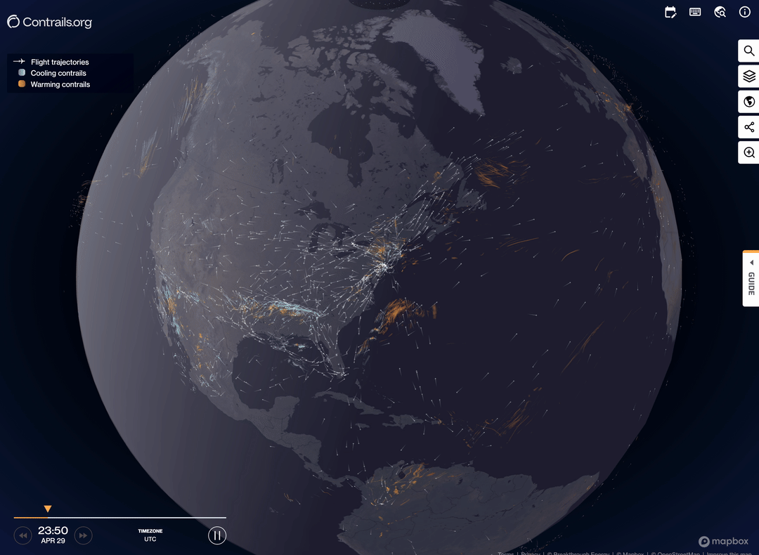 Contrails Map