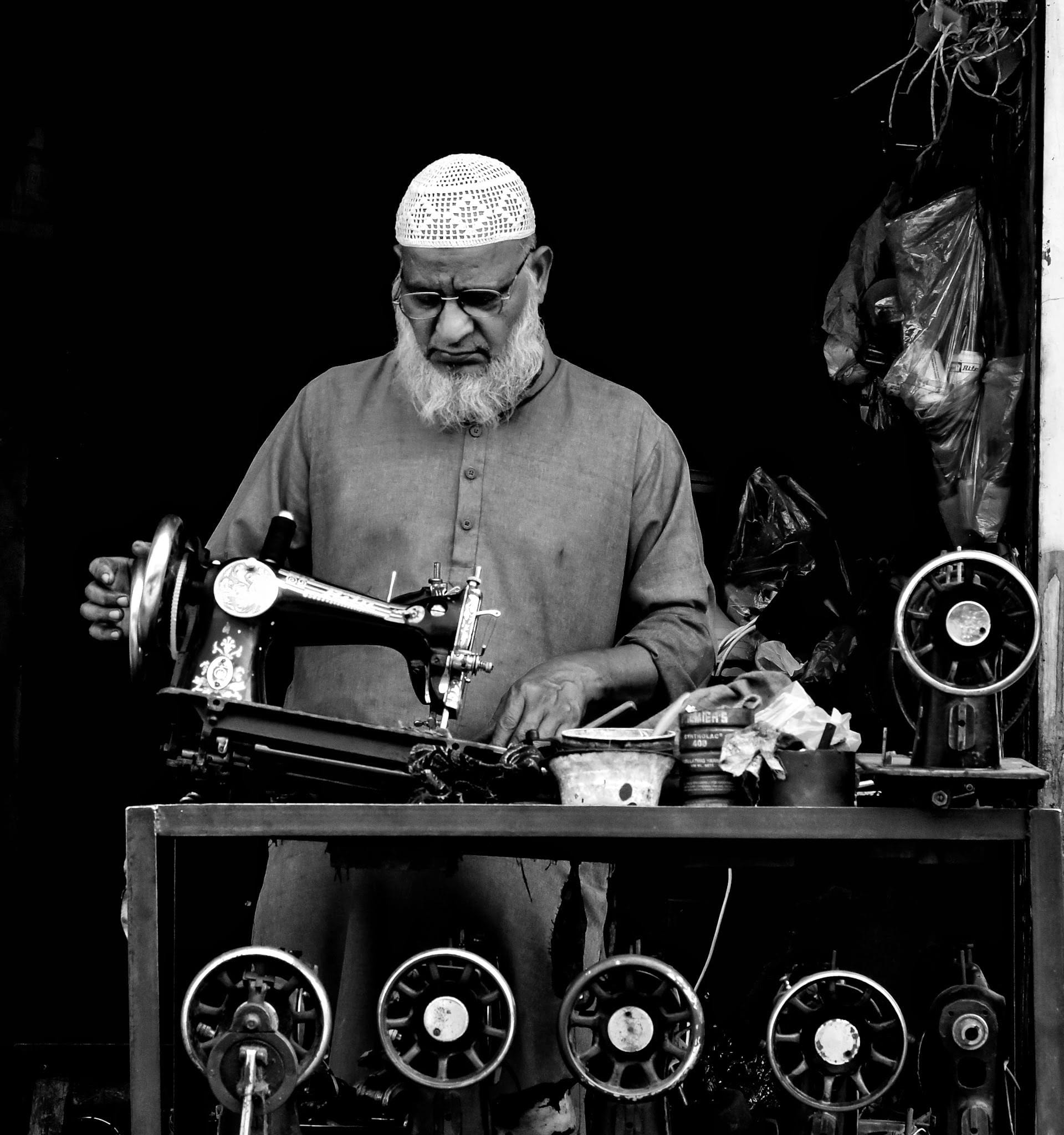 People at work