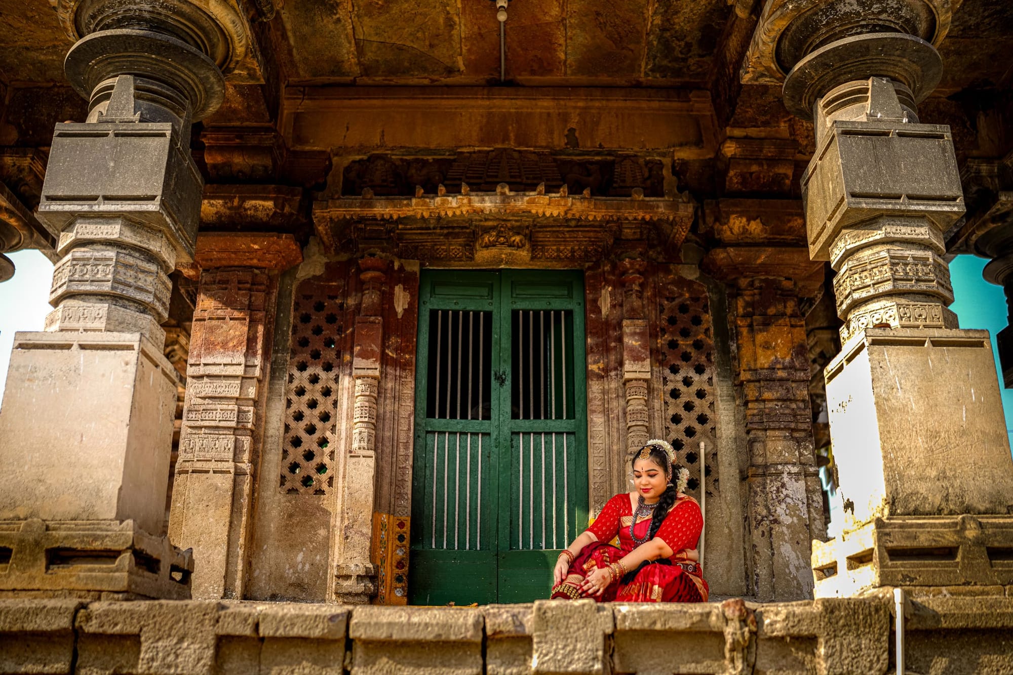 Photograph by Hemanth Kumar Patnala — dancer framed by temple architecture