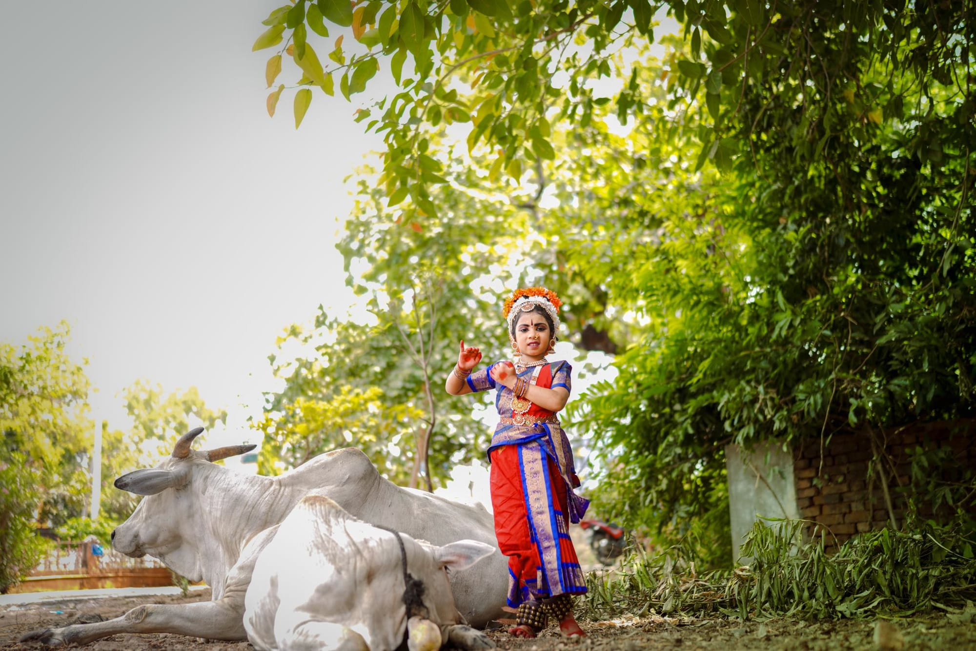 Photograph by Hemanth Kumar Patnala — a young dancer in the village