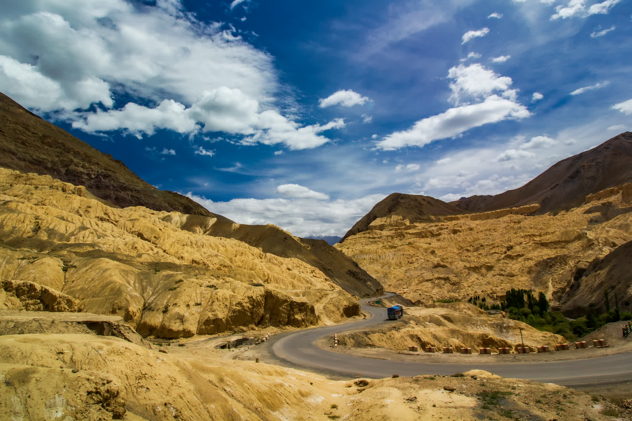 The 'Moonland' formations near Lamayuru, Ladakh