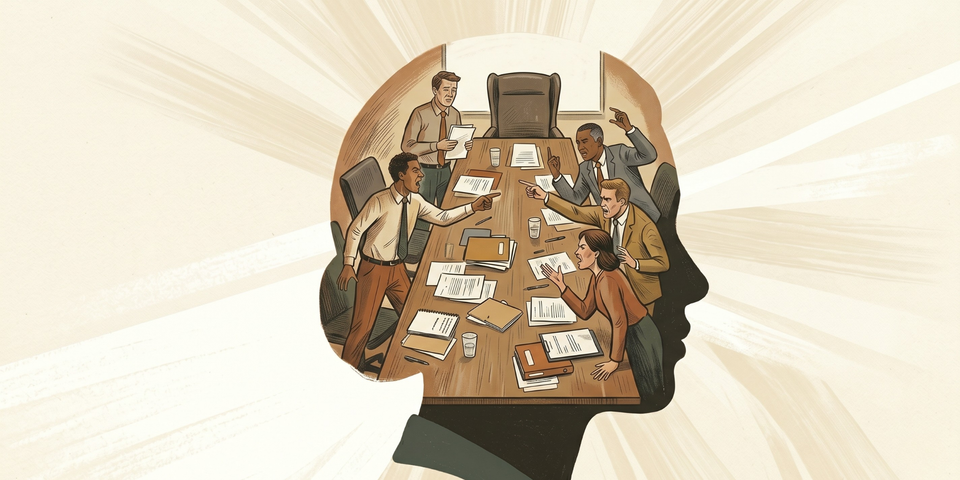 There's a shouting match in your head