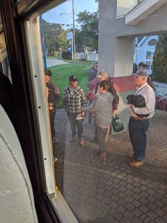  Your atv is stored in secured location the night before and then your bused from where your staying to your atv. 