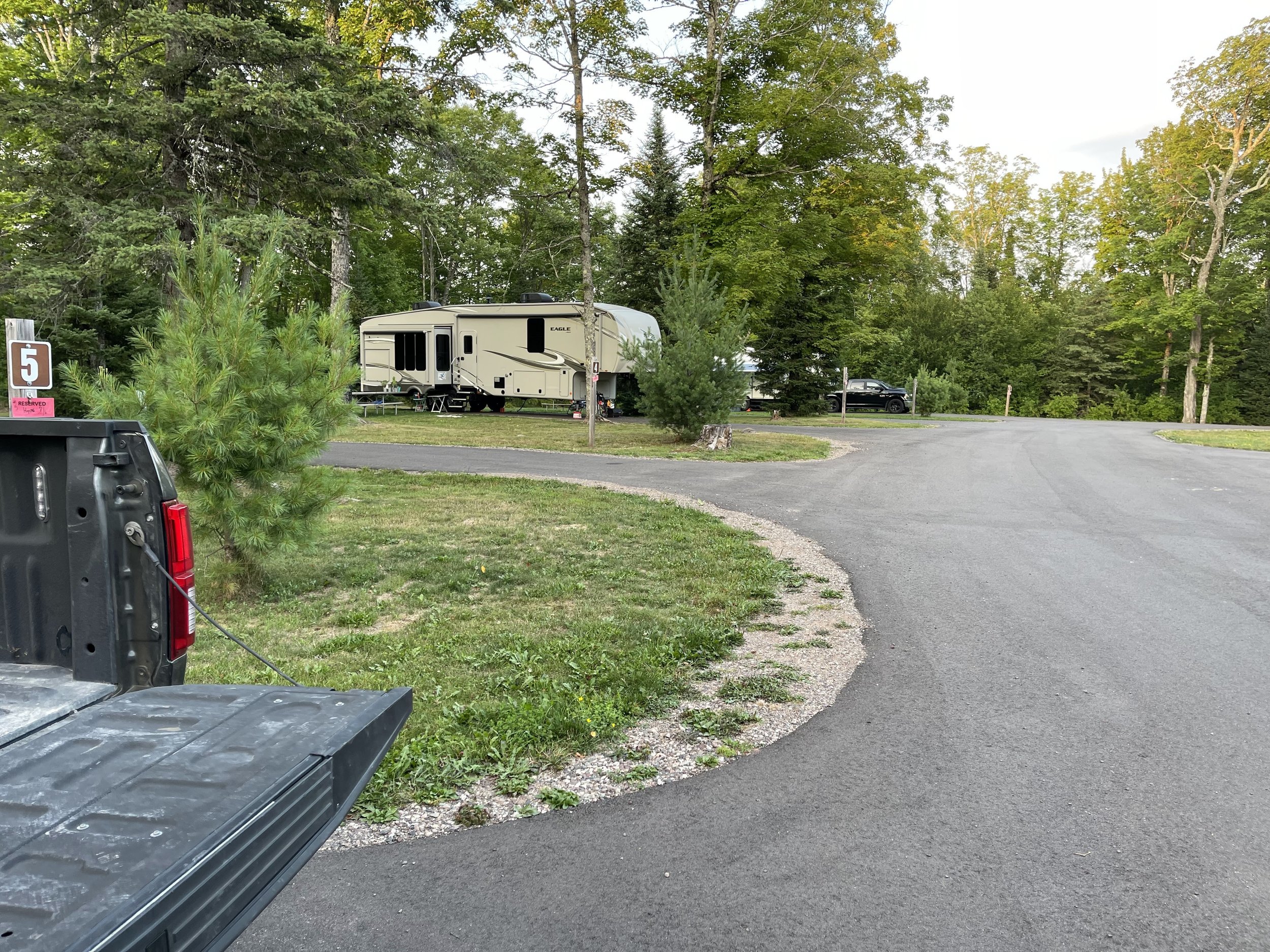  Sites are spacious and paved. 