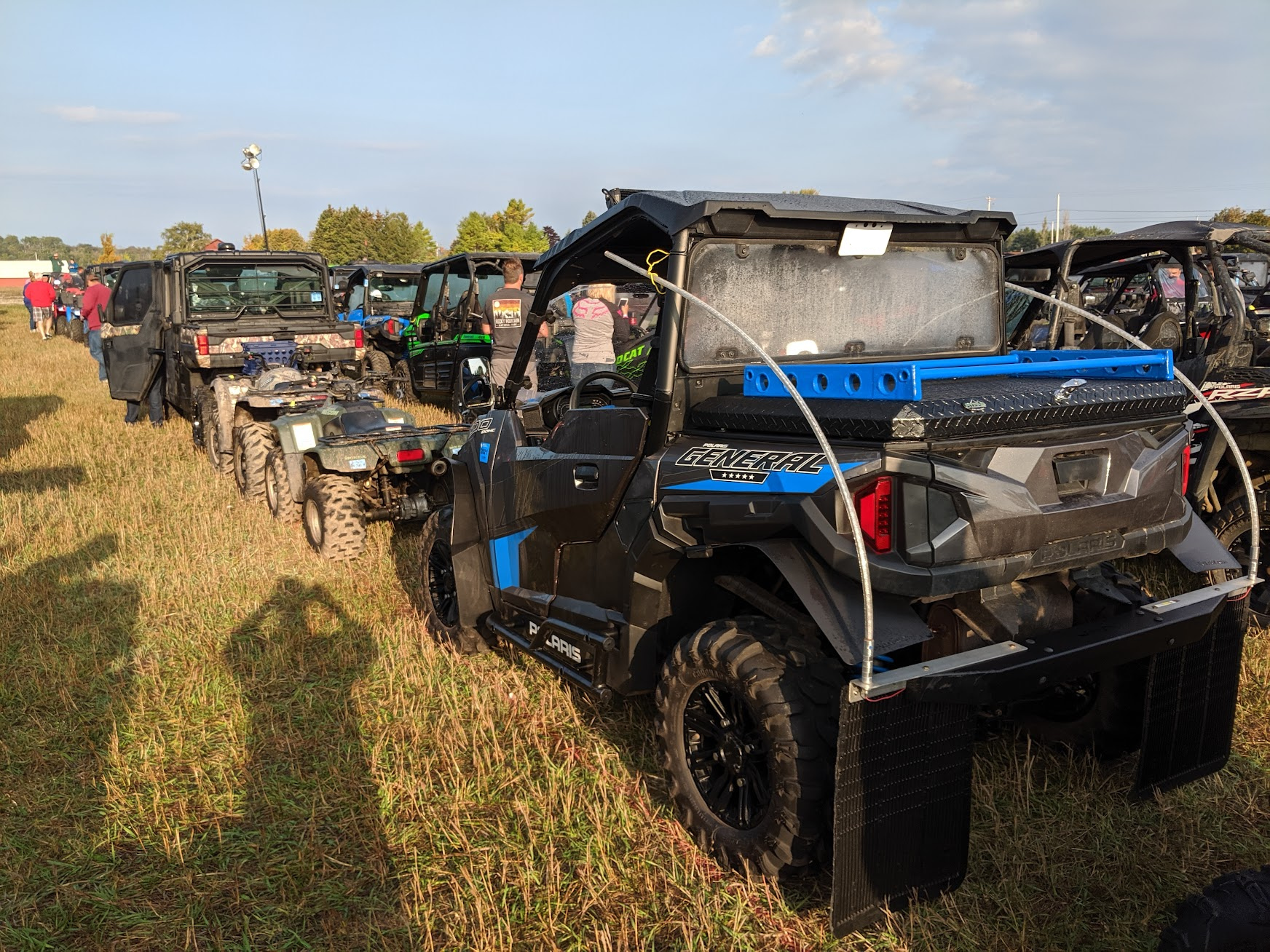  Mud flaps mounted on rear of my Polaris General 