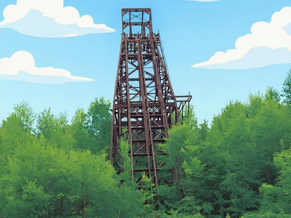 Plummer Mine Headframe - Iron County, Wisconsin