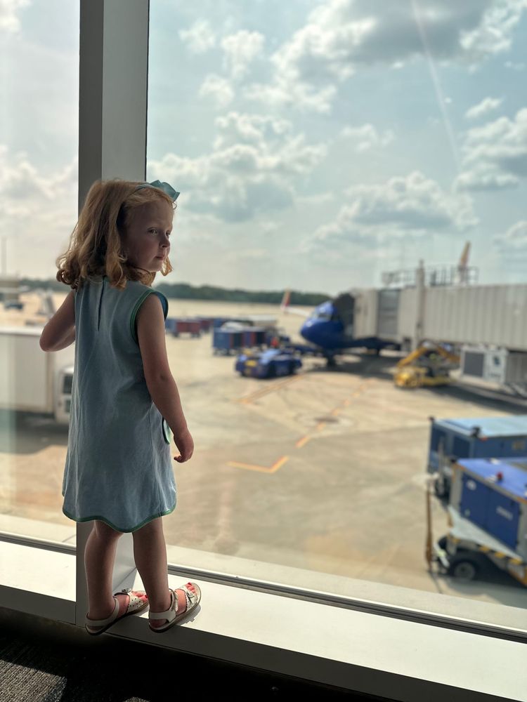 Tips for traveling by plane with kids.