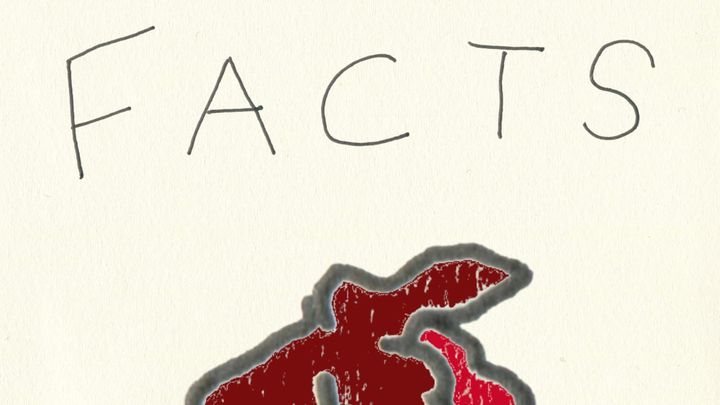 The word FACTS and a picture of a nasty-looking haemorrhoid