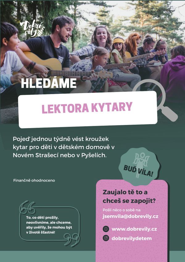 Hledáme lektora kytar