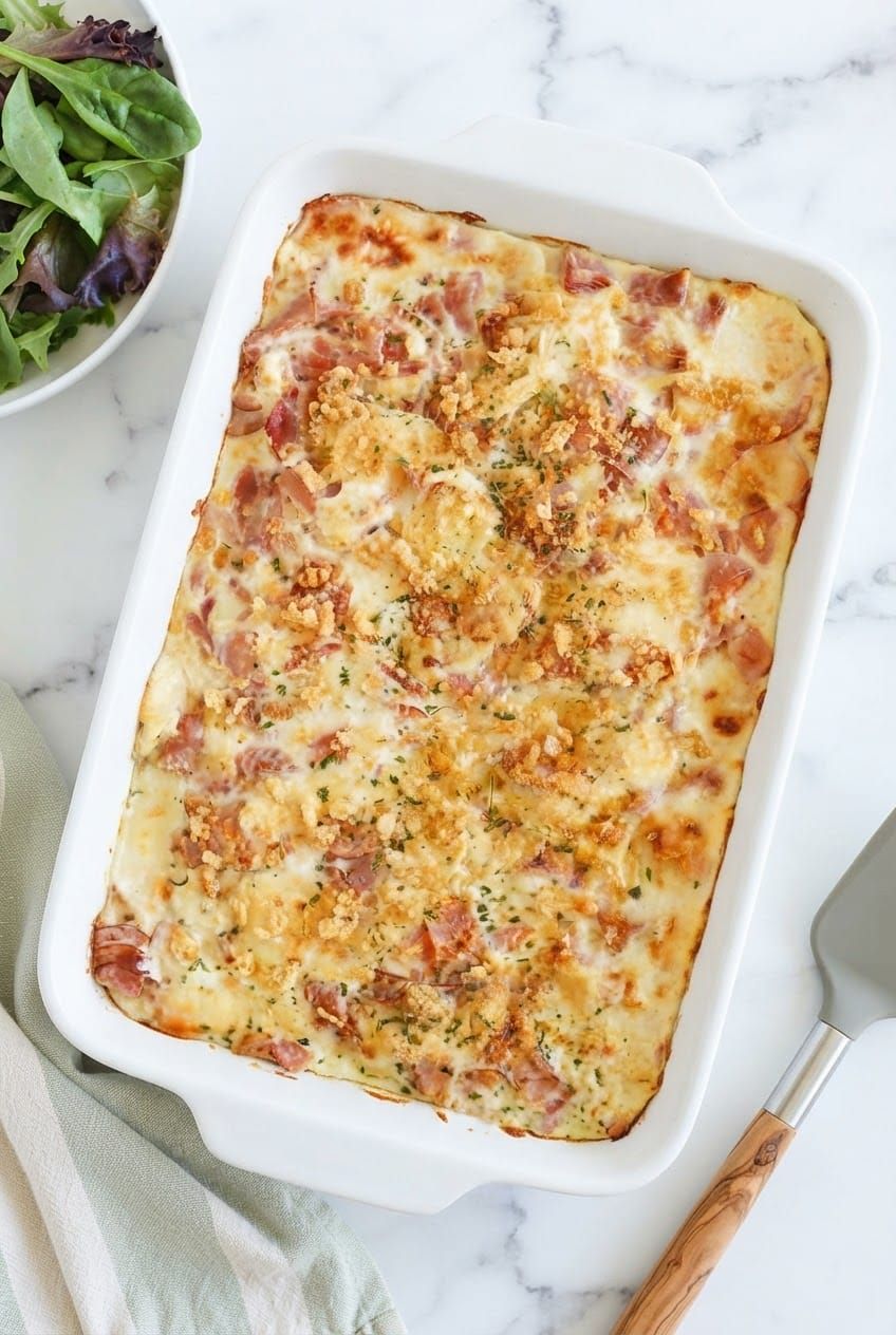Keto Chicken Cordon Bleu Casserole