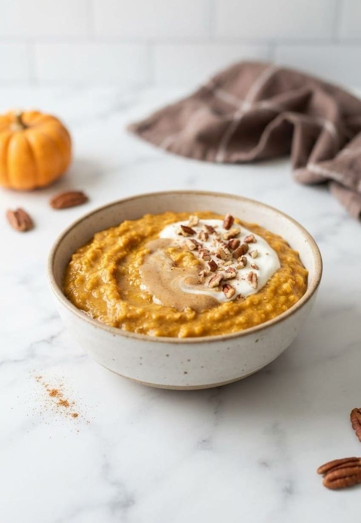 Keto Pumpkin Pie Oatmeal