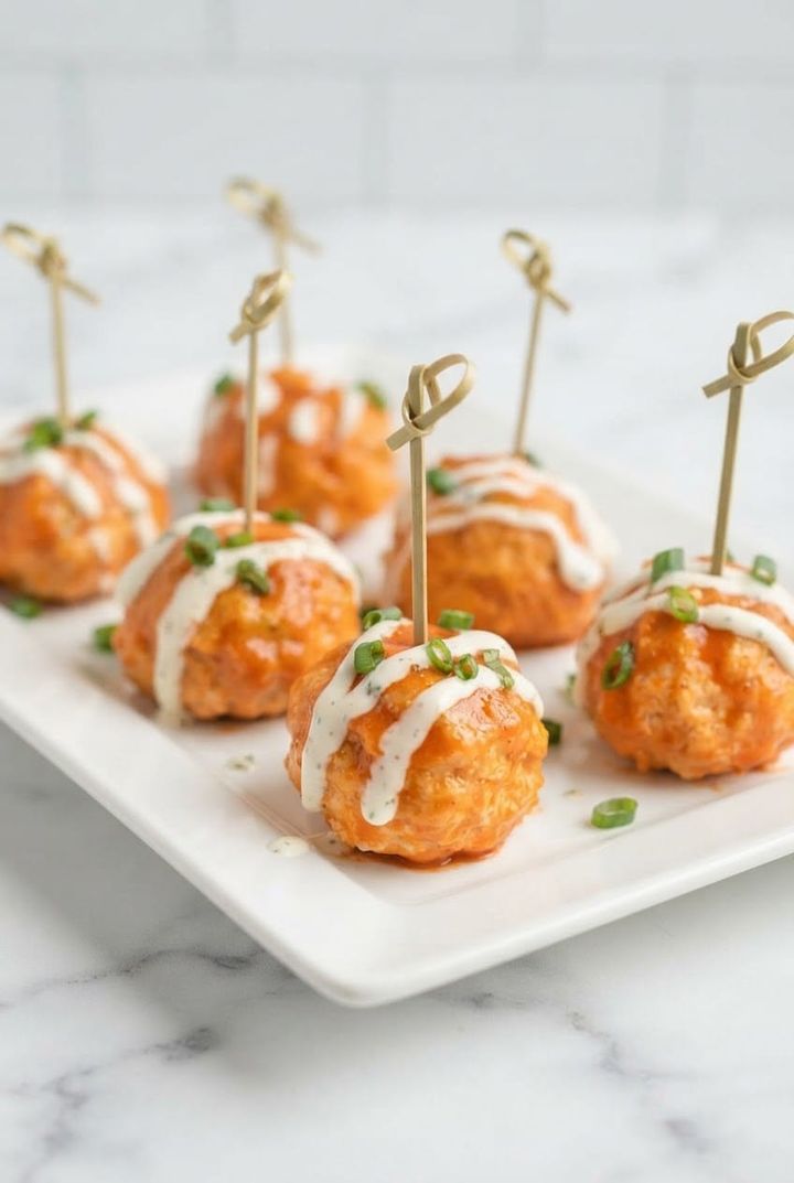 Keto Buffalo Chicken Meatballs