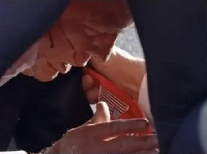 Trump during Thomas Crooks's assassination attempt.