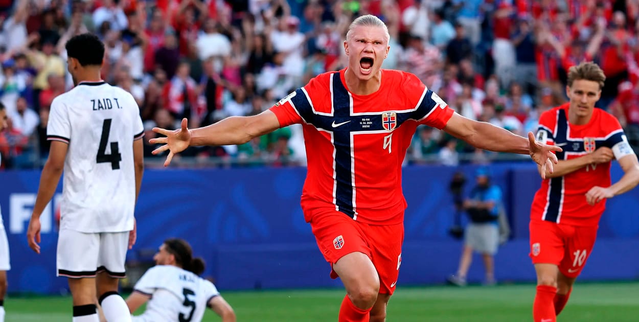 Haaland esperó 25 años para jugar un Mundial. Le bastaron 42 minutos para hacer historia