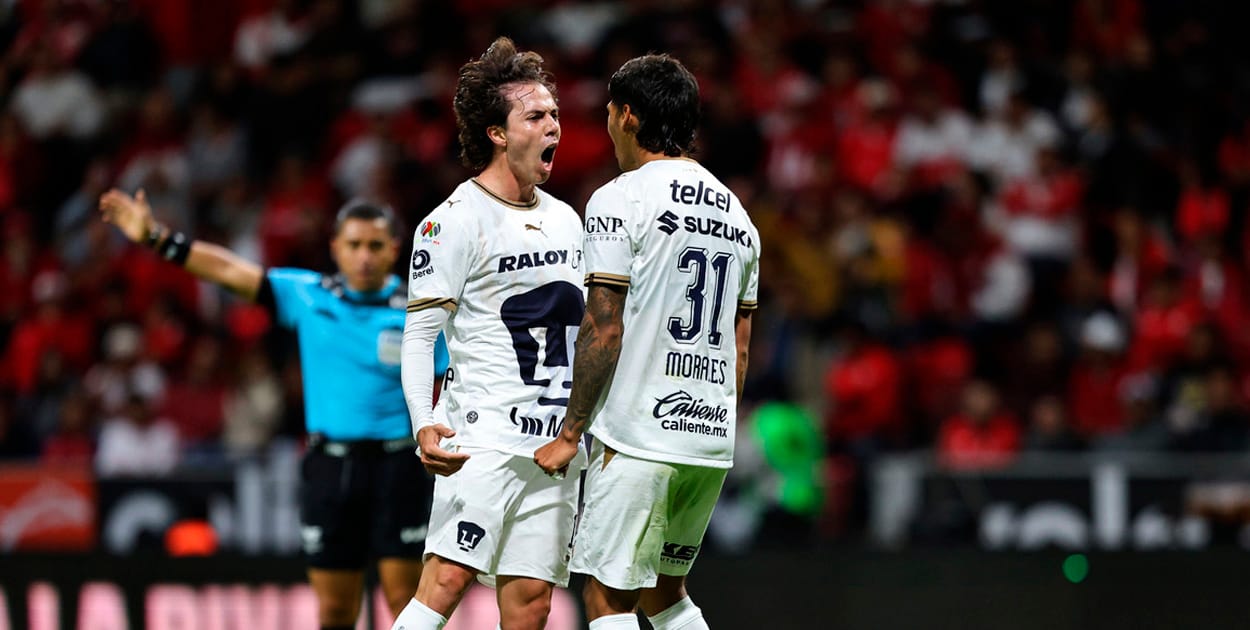 Doble ley del ex: Pumas remonta vs Toluca