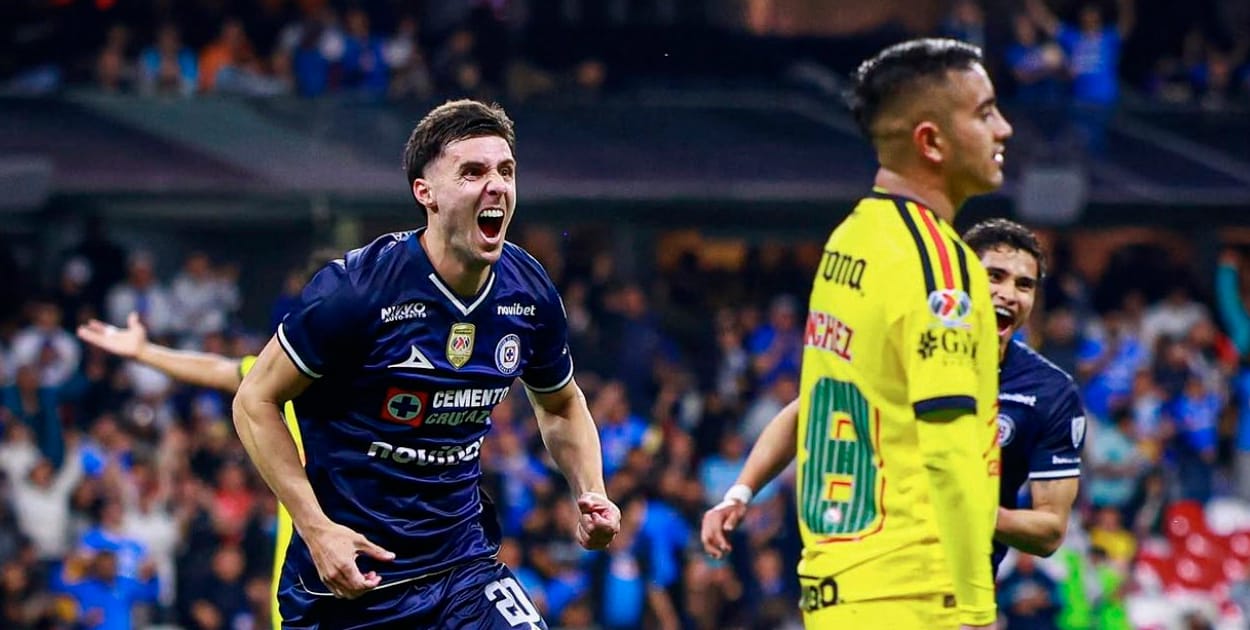 Cruz Azul frenó al América invicto en un 4-3 de infarto