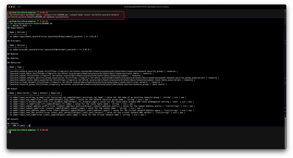 Making Terraform module documenatation easier with the terraform-docs tool