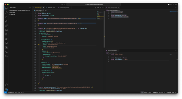 Using conditional deployments with Azure Bicep