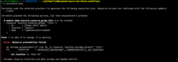 Condition blocks and Terraform