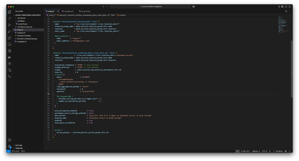 Configure Azure Monitor log alerts with Infrastructure as Code