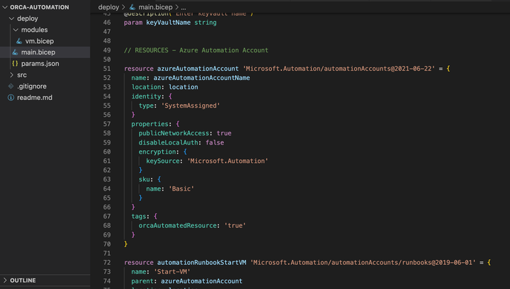 Automated ORCA-report with Powershell & Azure Bicep