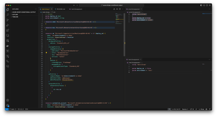 Using conditional deployments with Azure Bicep