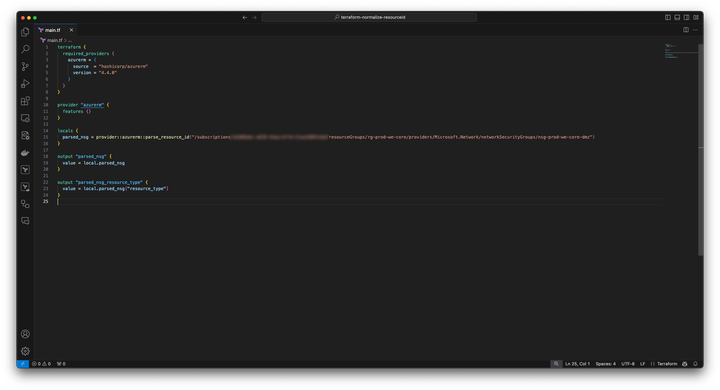 Using new AzureRM provider functions in Terraform