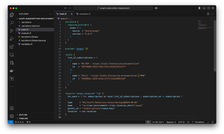 Deploying to multiple Azure subscriptions with Terraform, but only one provider block
