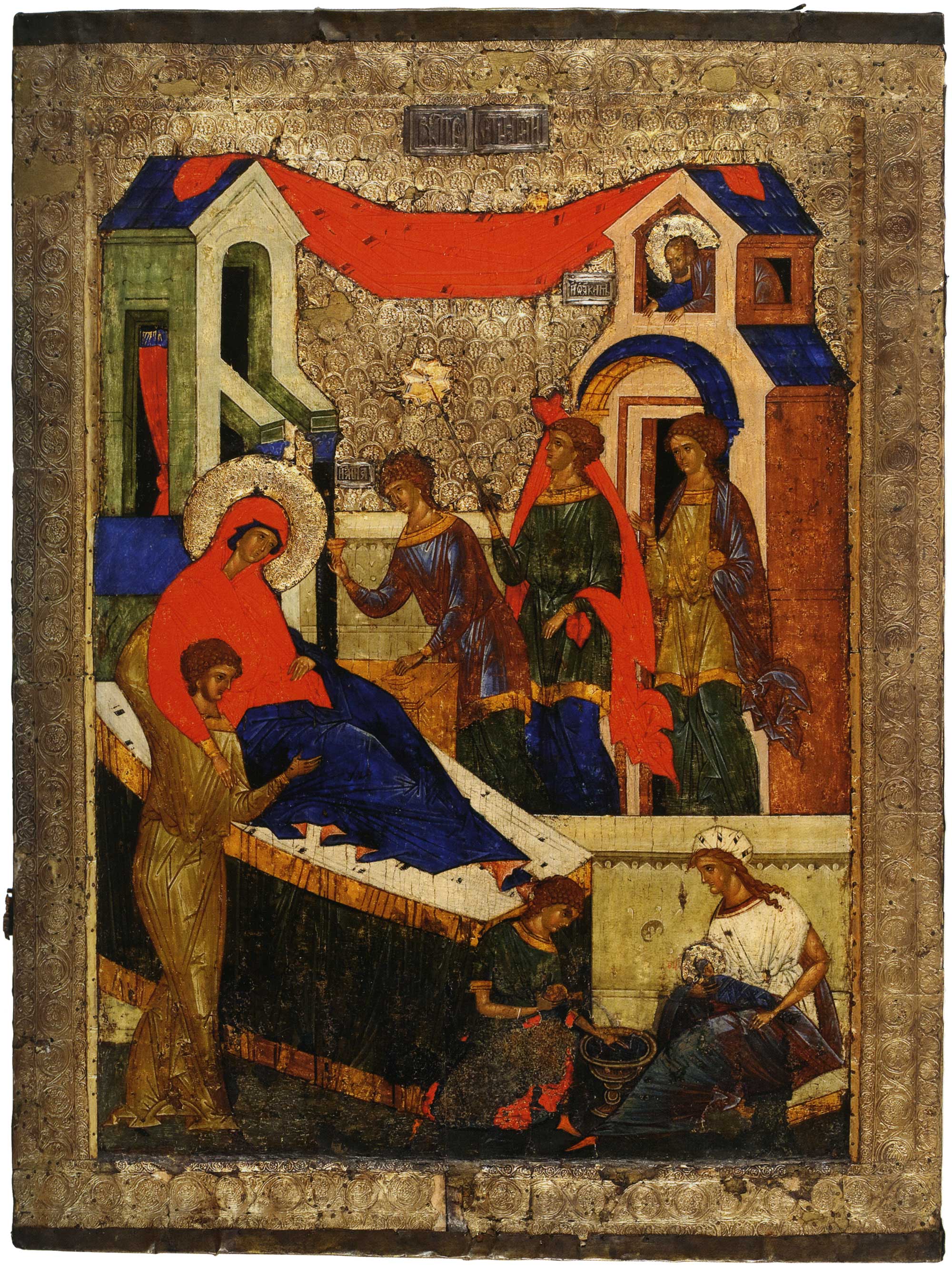 The Nativity of the Most Holy Theotokos · festival row of the Dormition Cathedral, Kirillo-Belozersky Monastery, 1497