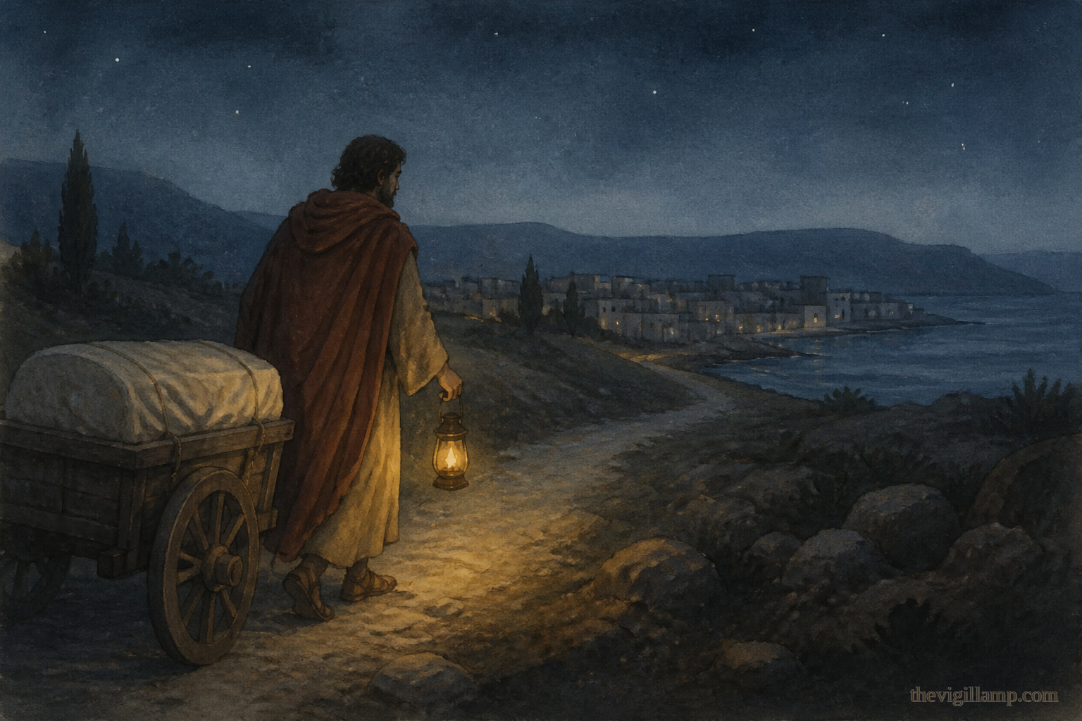 Marianus taking the holy body by night to Mopsuestia in Cilicia. No extra speech invented