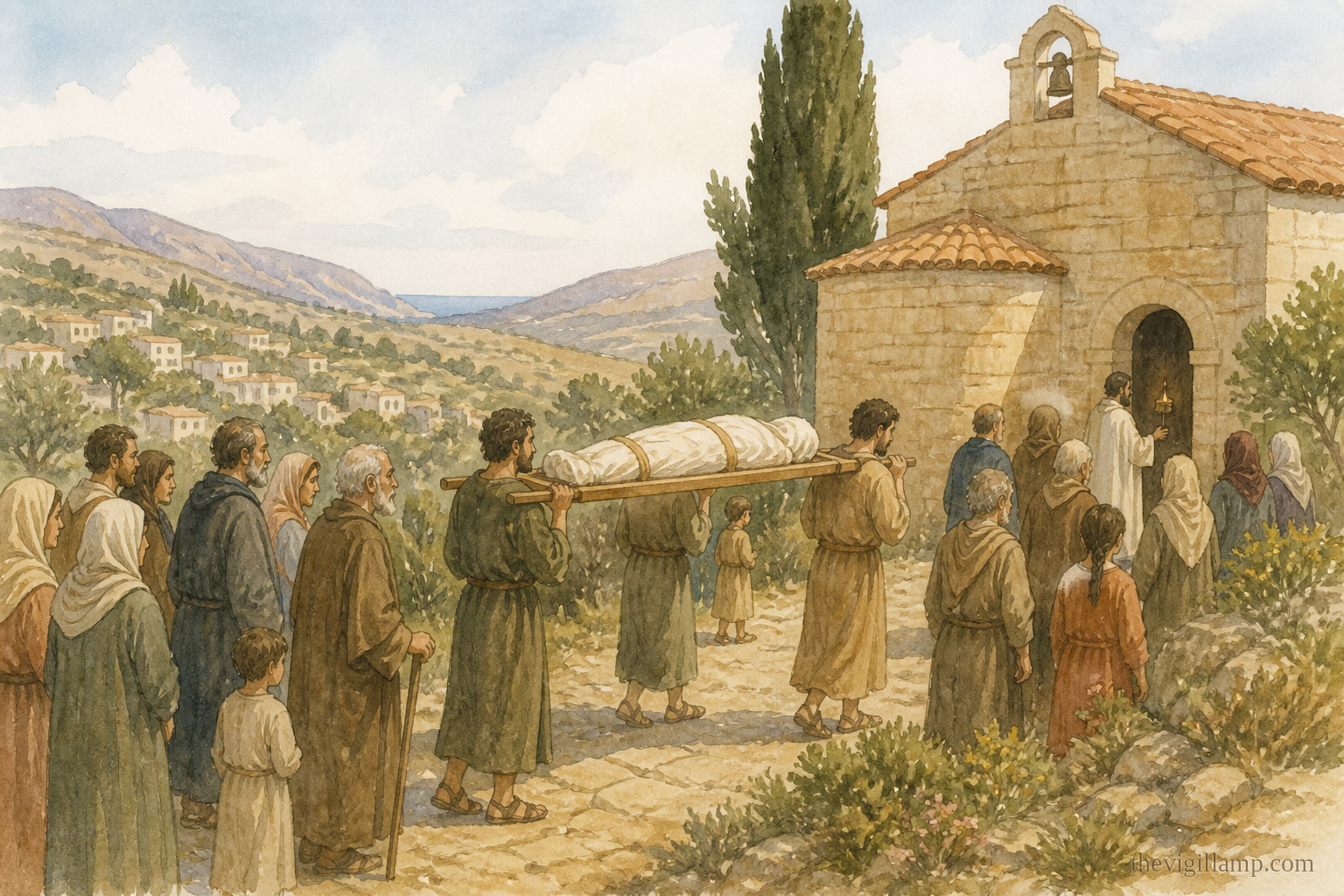 The holy body of Eumenius brought home from the Thebaid and buried in Gortyna. No extra speech invented