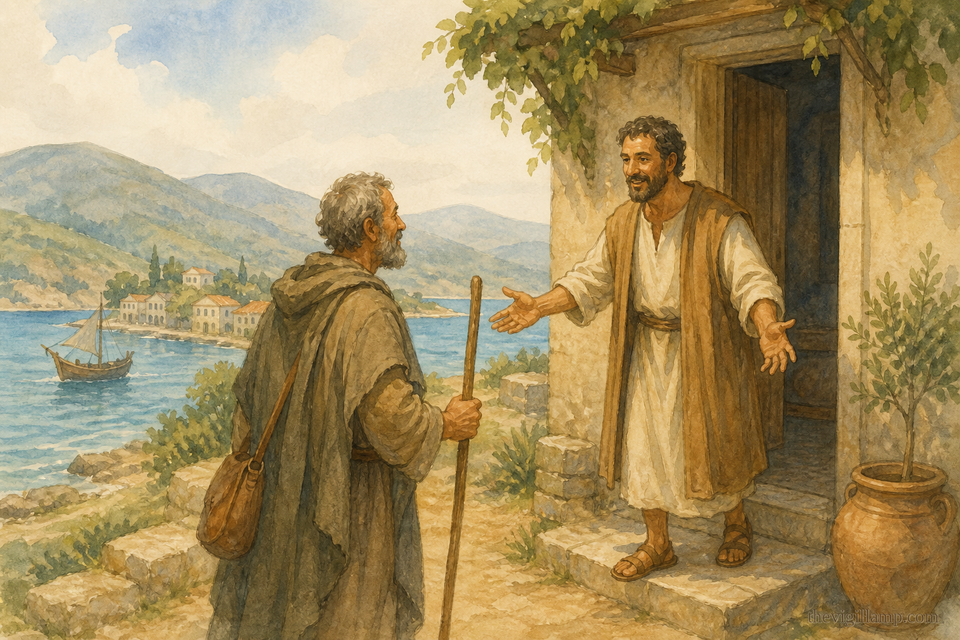 Autonomus leaving Italy in the days of Diocletian, and being received in Bithynia by Cornelius. No extra speech invented