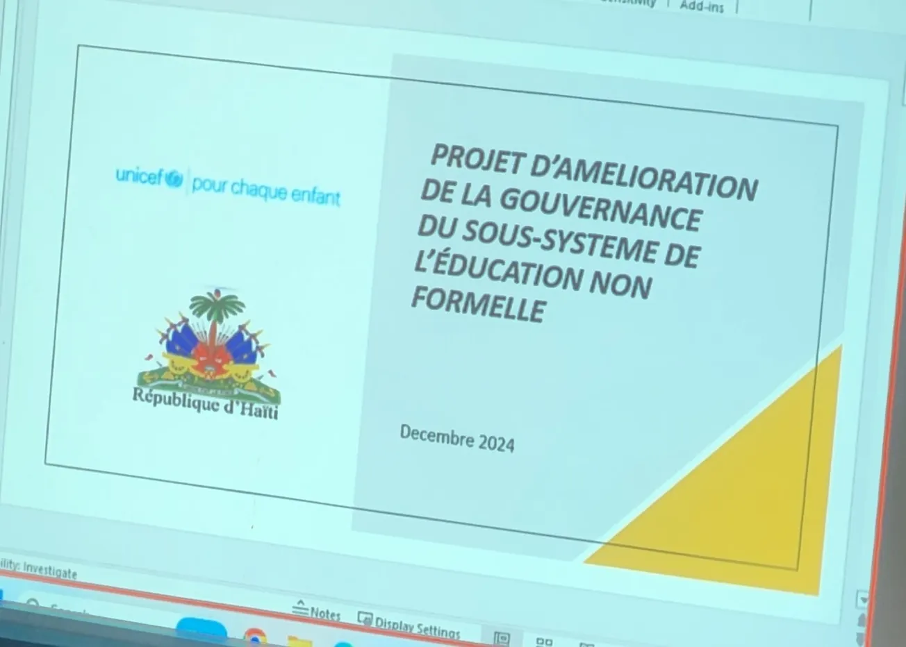 Haïti: Un projet de 2 millions de dollars pour améliorer l'éducation non formelle