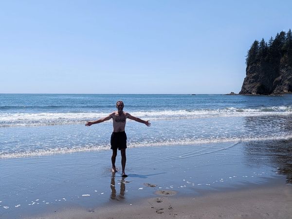 Bernie Krausse Reaches the Pacific at La Push