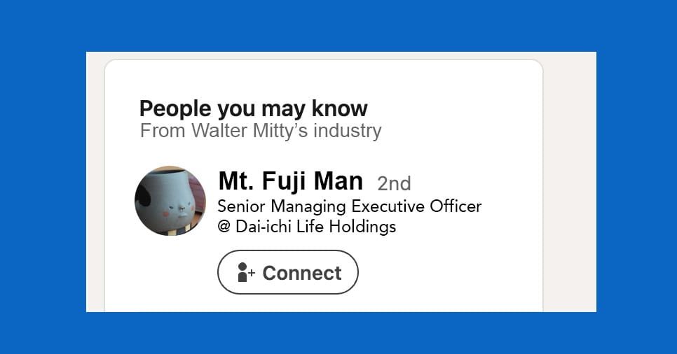 Mt.Fuji Man on Linkedin