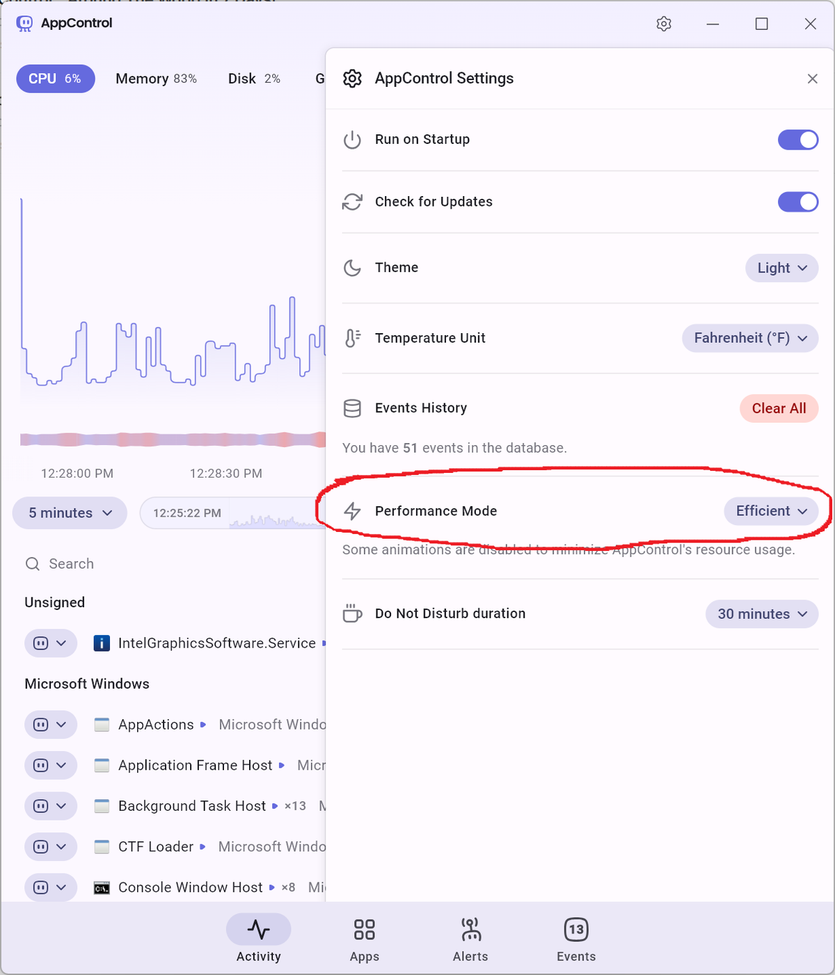 AppControl’s Efficient Mode Explained