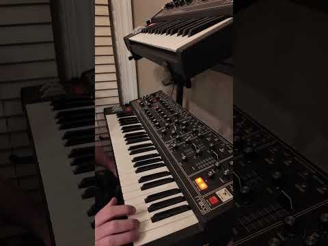 #jamuary day 18 - Stretch Out.   A simple multi VCO saw wave with big decay and sustain with delay