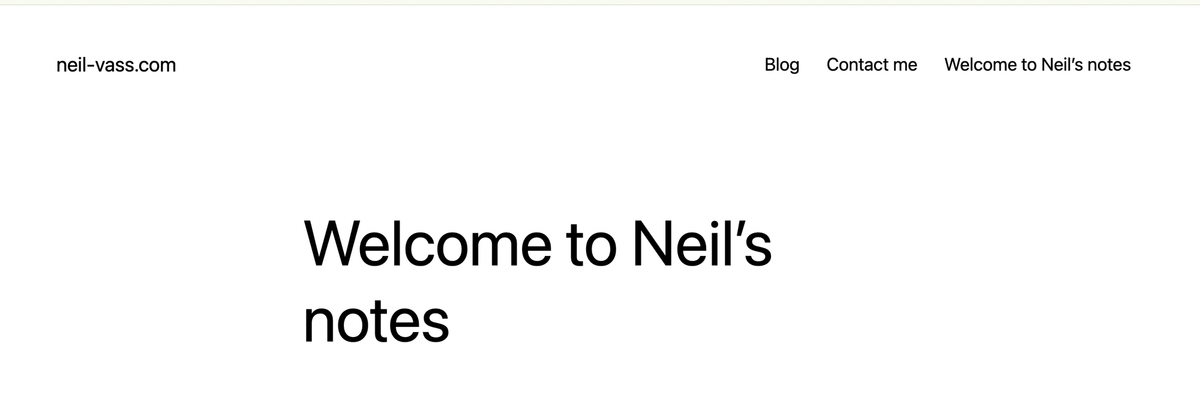 Neil is blogging...