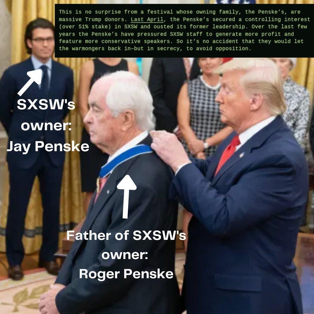 SXSW Used AI-Powered Trademark Tool To Censor Dissent on Instagram