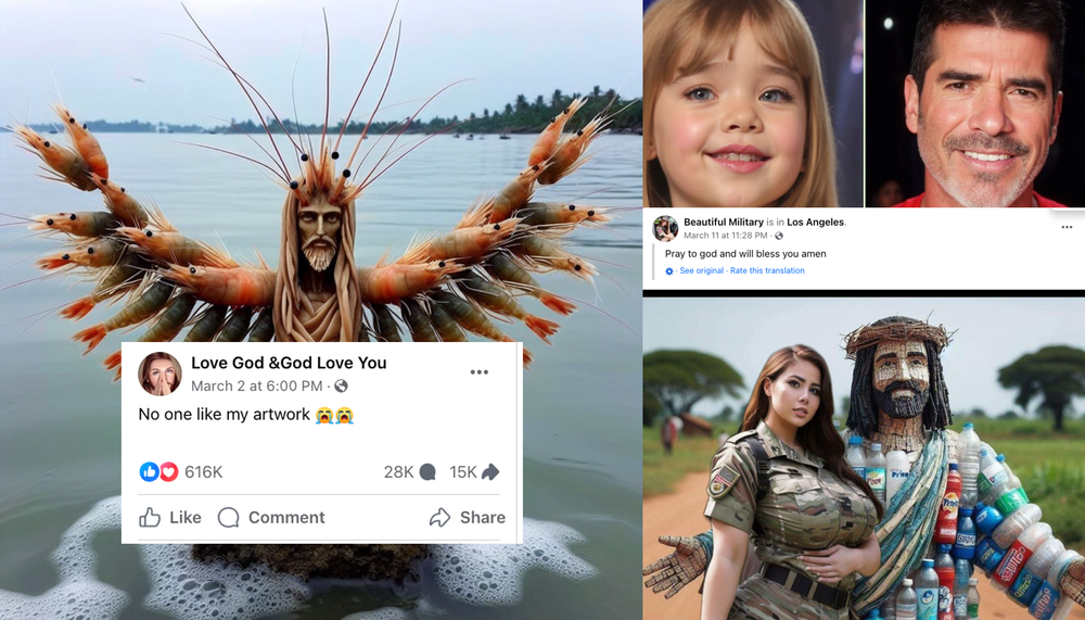 Facebook’s Algorithm Is Boosting AI Spam That Links to AI-Generated, Ad-Laden Click Farms