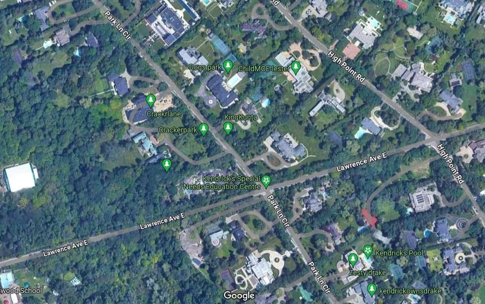 'Kendrick's Pool:' People Are Tagging Drake's House With Insults on Google Maps