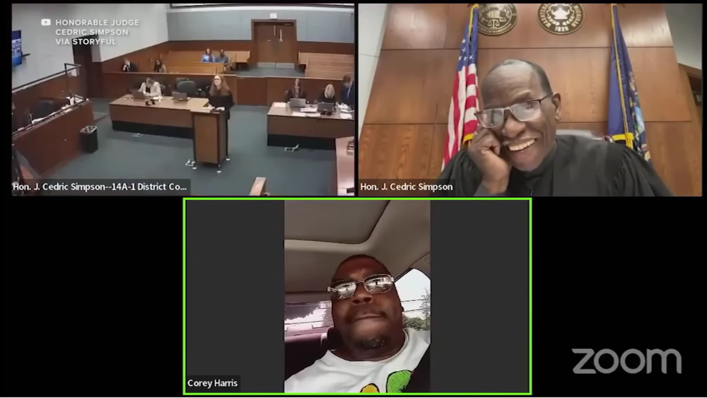 Watch Man Park His Car On Zoom While Appearing Before a Judge For Suspended License Trial