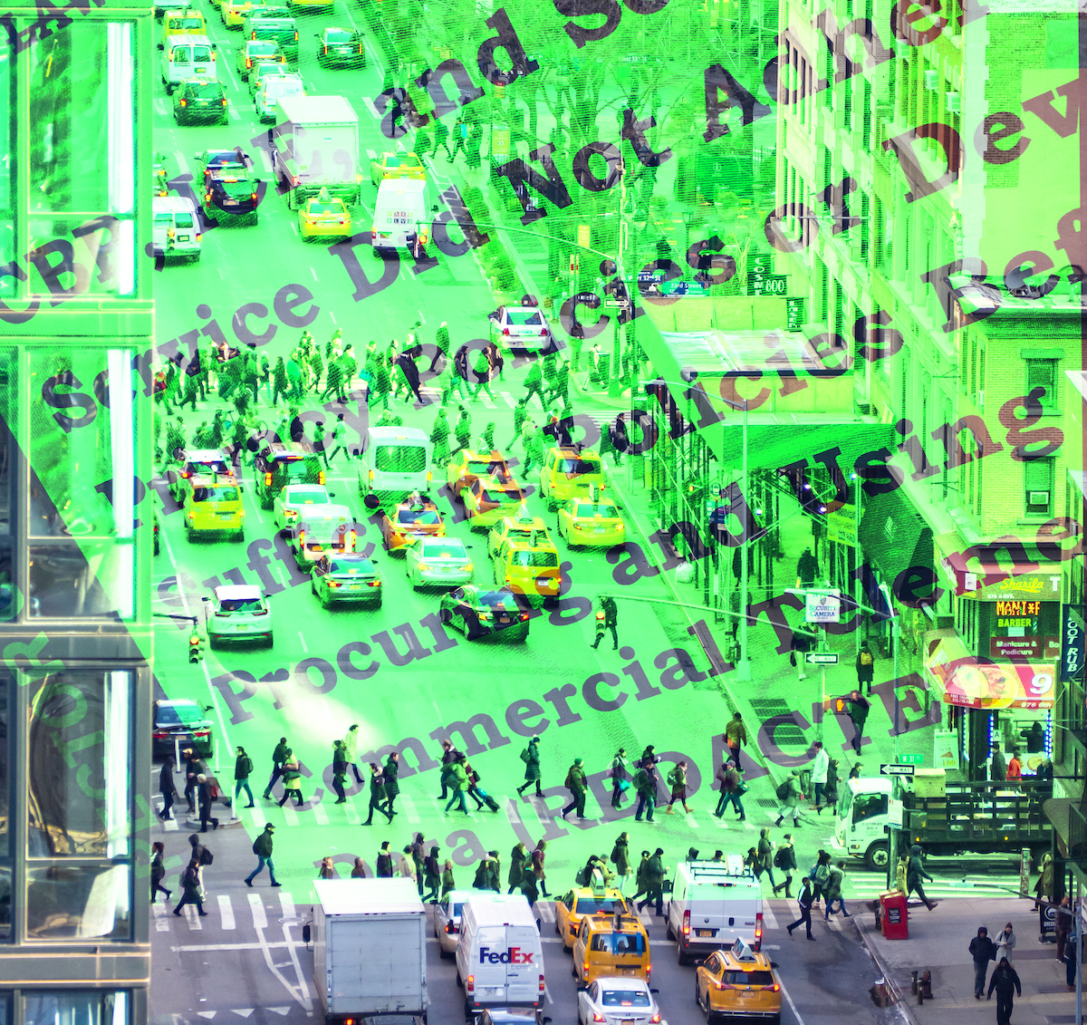 Text of the report over a photo of traffic.