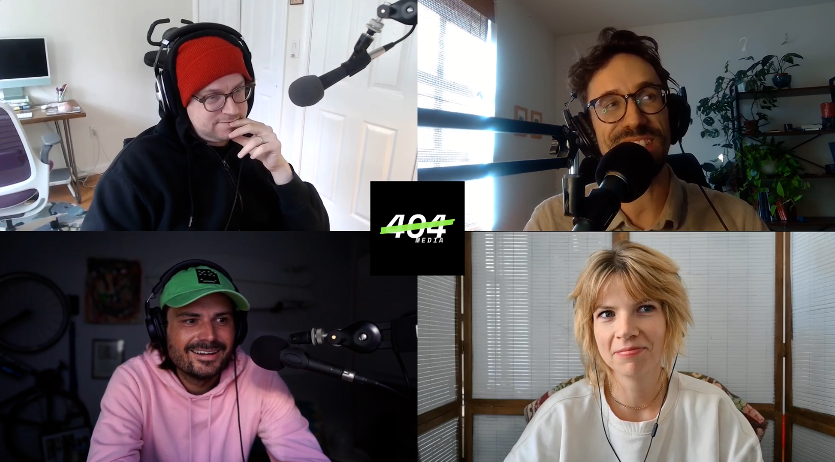 Clockwise: Emanuel Maiberg, Joseph Cox, Sam Cole, Jason Koebler.