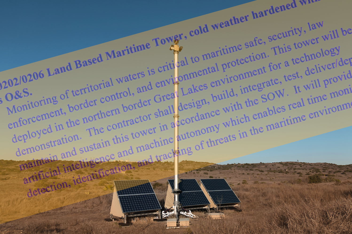 CBP Is Testing Palmer Luckey's AI-Powered Surveillance Towers in the Great Lakes