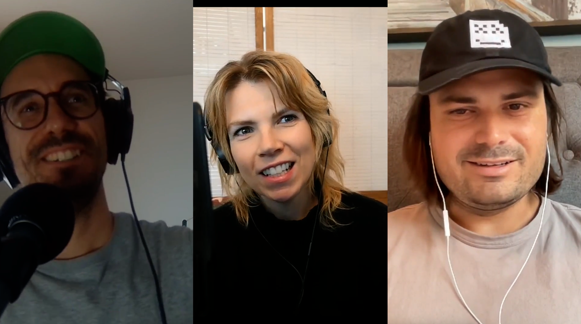 Left to right: Joseph Cox, Sam Cole, Jason Koebler.
