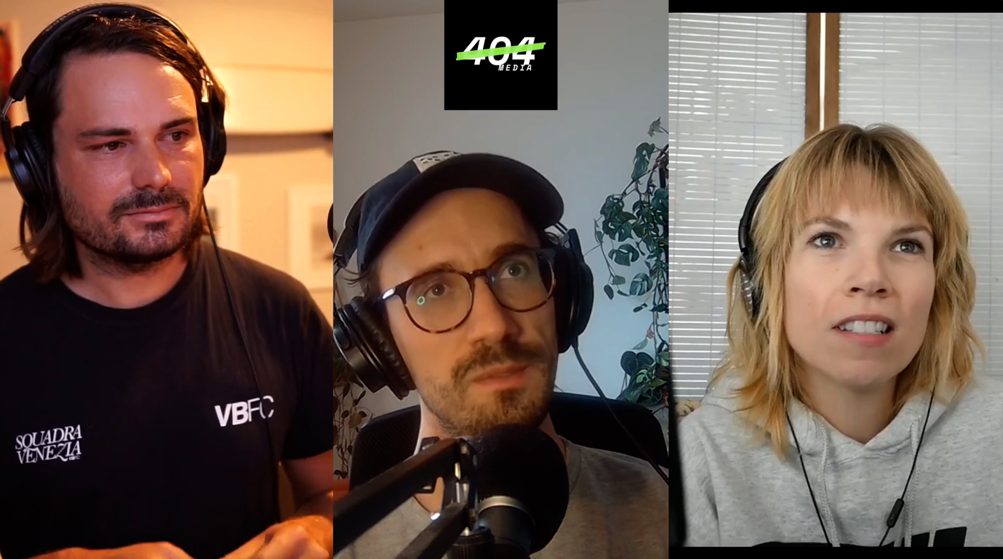 Left to right: Jason Koebler, Joseph Cox, Sam Cole.